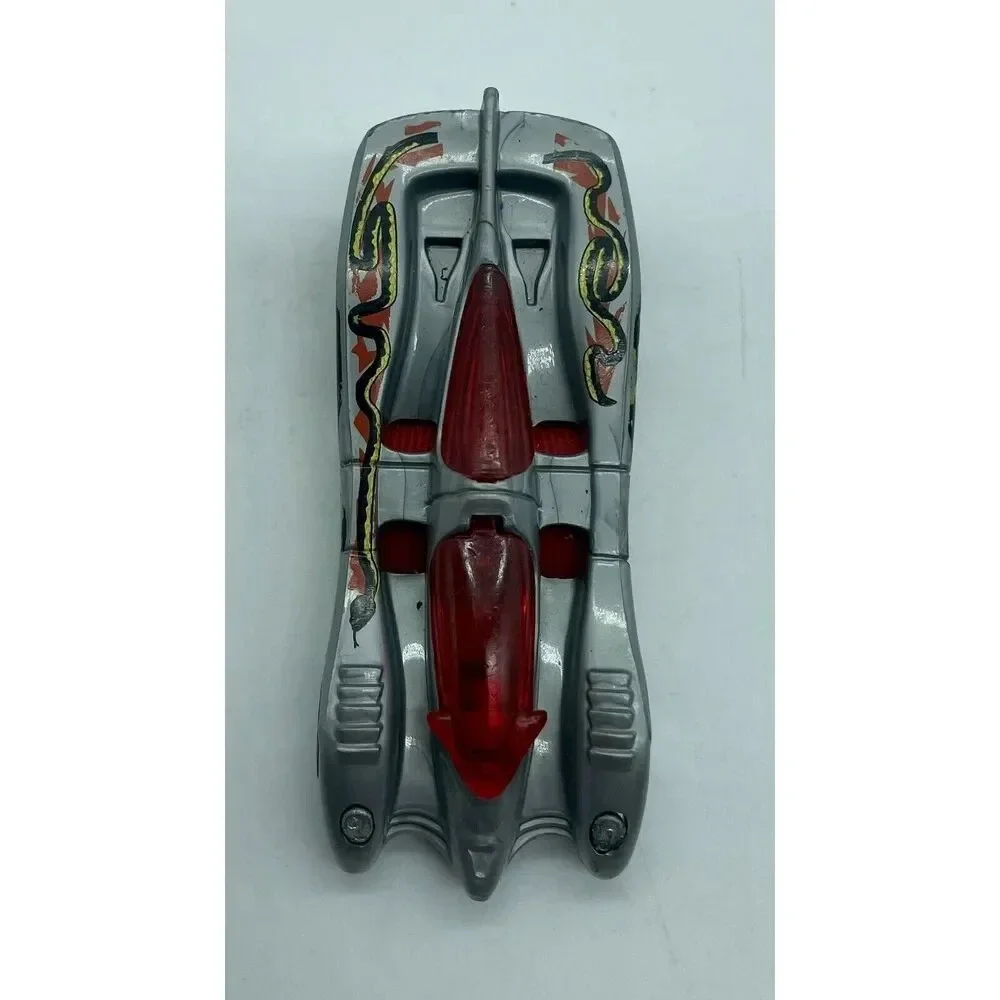 Hot Wheels Power Piston Silver‎ With Black Green & Red Serpent 3” Vintage 1994